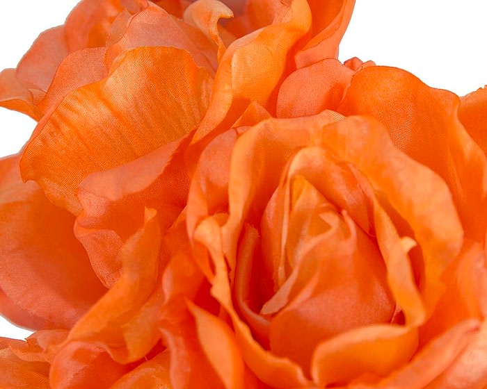 Fascinators Online - Large orange flower headband by Max Alexander