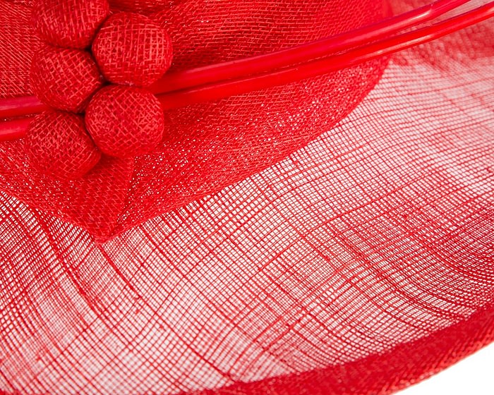Fascinators Online - Exclusive red sinamay hat by Max Alexander
