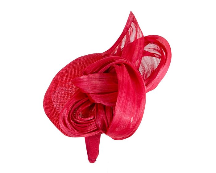 Fascinators Online - Red pillbox fascinator with silk bow by Fillies Collection