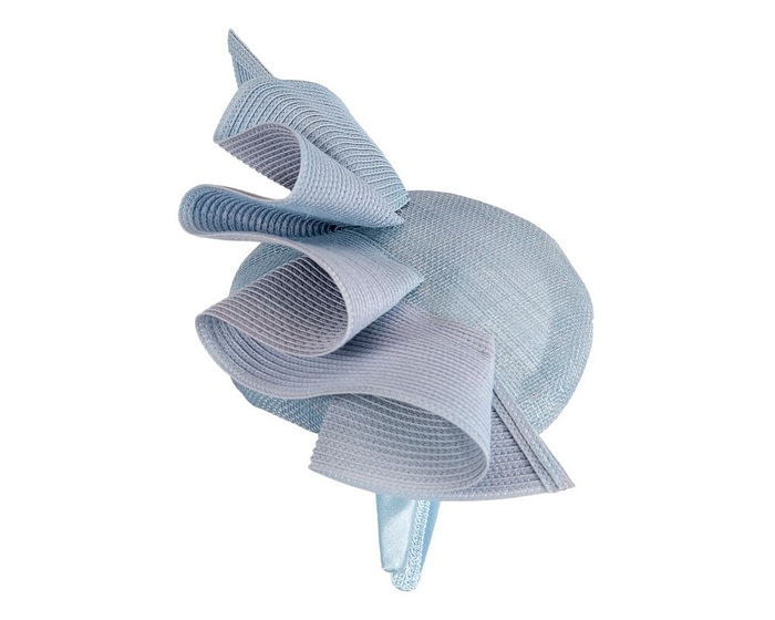 Fascinators Online - Light blue racing pillbox fascinator by Fillies Collection