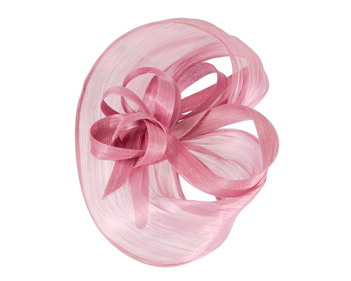 Fascinators Online - Large dusty pink fascinator by Fillies Collection