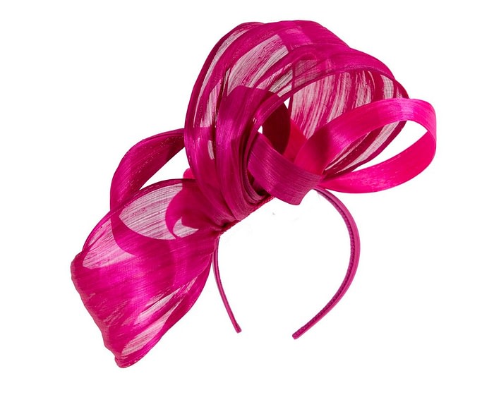 Fascinators Online - Large fuchsia fascinator by Fillies Collection