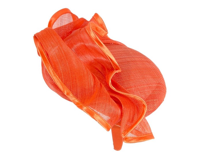 Fascinators Online - Orange fashion pillbox fascinator by Fillies Collection