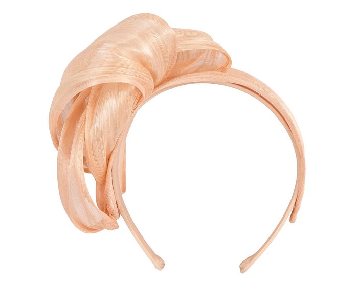 Fascinators Online - Nude retro headband fascinator by Fillies Collection