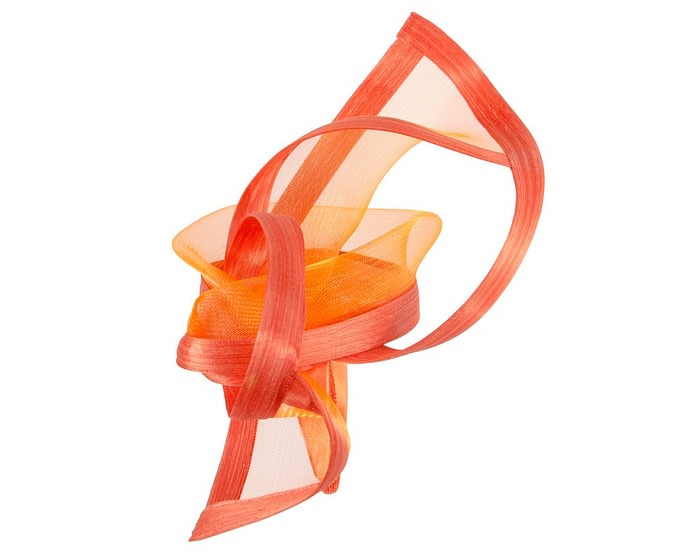 Fascinators Online - Edgy orange fascinator by Fillies Collection