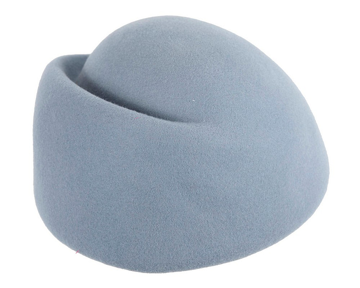 Fascinators Online - Designers light blue felt winter fashion hat by Max Alexander