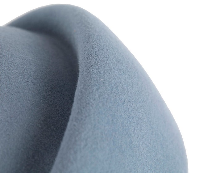 Fascinators Online - Designers light blue felt winter fashion hat by Max Alexander
