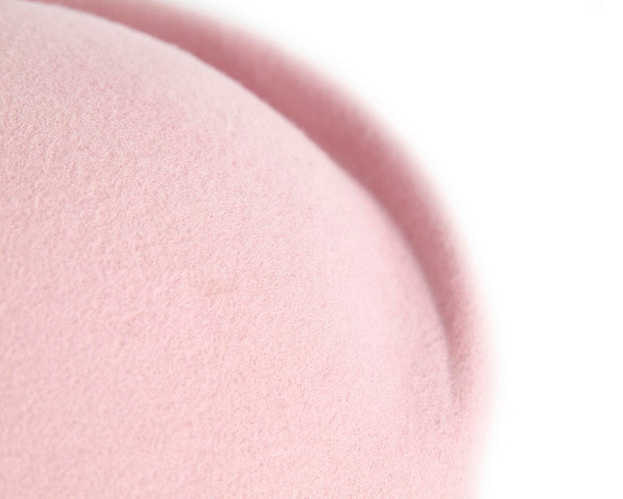 Fascinators Online - Designers pink felt winter fashion hat by Max Alexander