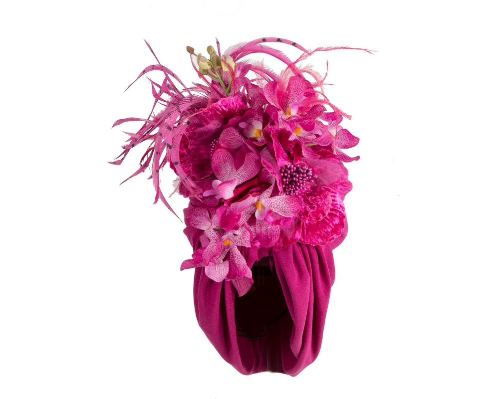 One of a Kind Luxury Turban Headpiece by Cupids Millinery - Hats From OZ One of a Kind Luxury Turban Headpiece by Cupids Millinery - Image 2