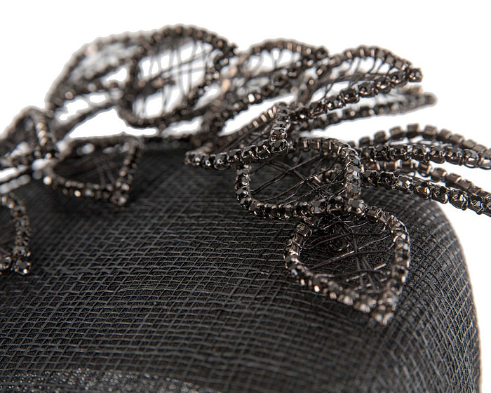 Designer black pillbox fascinator by Fillies Collection - Image 5