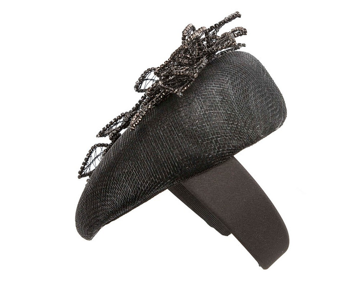 Designer black pillbox fascinator by Fillies Collection - Image 4