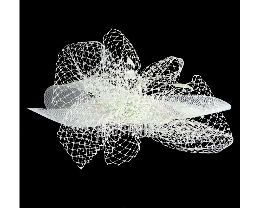 Mint Green custom made cocktail hat - Fascinators Online Mint Green custom made cocktail hat - Image 7