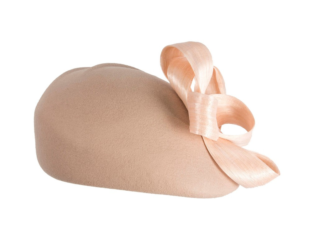 Nude winter fashion beret hat with loops by Fillies Collection - Hats From OZ Nude winter fashion beret hat with loops by Fillies Collection - Image 6