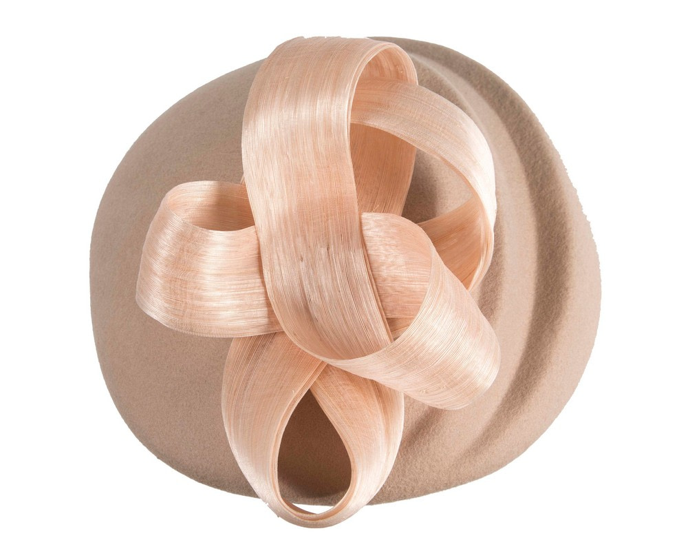 Nude winter fashion beret hat with loops by Fillies Collection - Hats From OZ Nude winter fashion beret hat with loops by Fillies Collection - Image 4