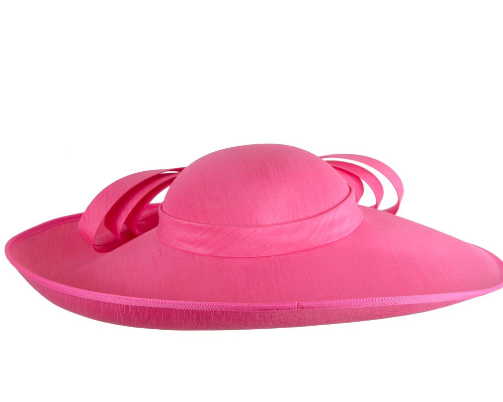 Fuchsia wide brim racing hat by Max Alexander - Hats From OZ Fuchsia wide brim racing hat by Max Alexander - Image 2