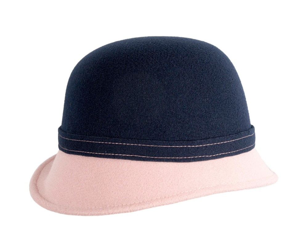 Navy & Pink Winter Fashion Hat by Max Alexander - Hats From OZ Navy & Pink Winter Fashion Hat by Max Alexander - Image 3