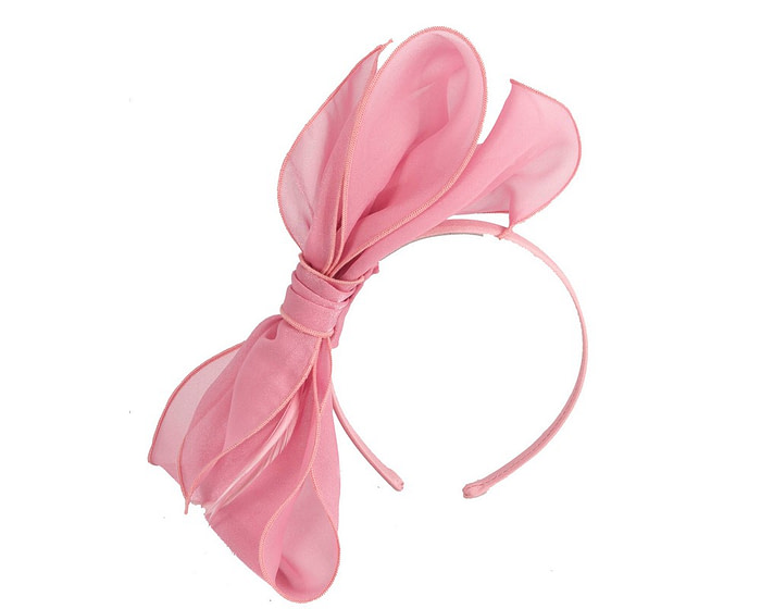 Pink organza bow fascinator by Max Alexander - Image 2