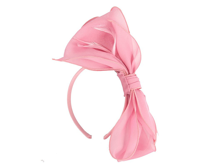 Pink organza bow fascinator by Max Alexander - Image 4