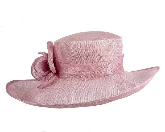 Lilac wide brim sinamay fashion hat by Max Alexander - Image 4