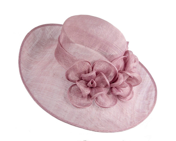 Lilac wide brim sinamay fashion hat by Max Alexander - Image 3