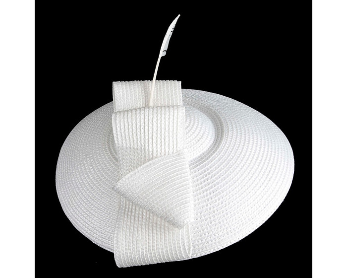 White "saucer" fascinator hat by Max Alexander - Image 3