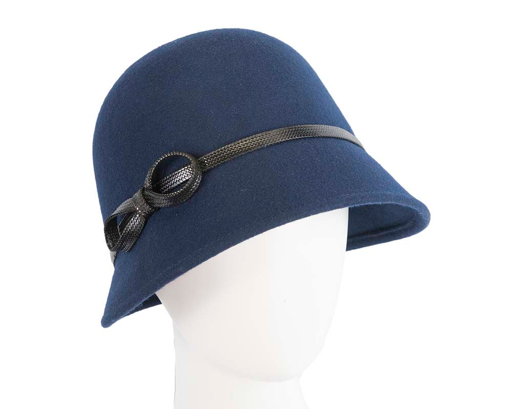 Navy felt bucket hat by Max Alexander - Hats From OZ