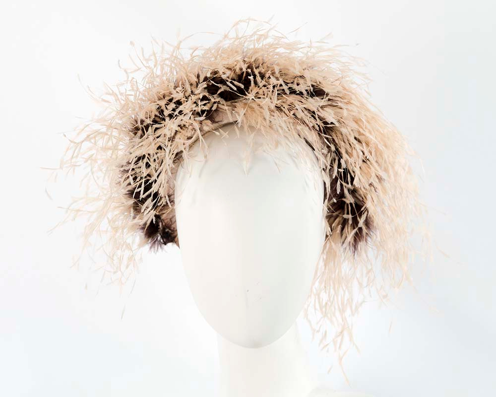 Bespoke headband with оstriсh feathers by Cupids Millinery - Hats From OZ