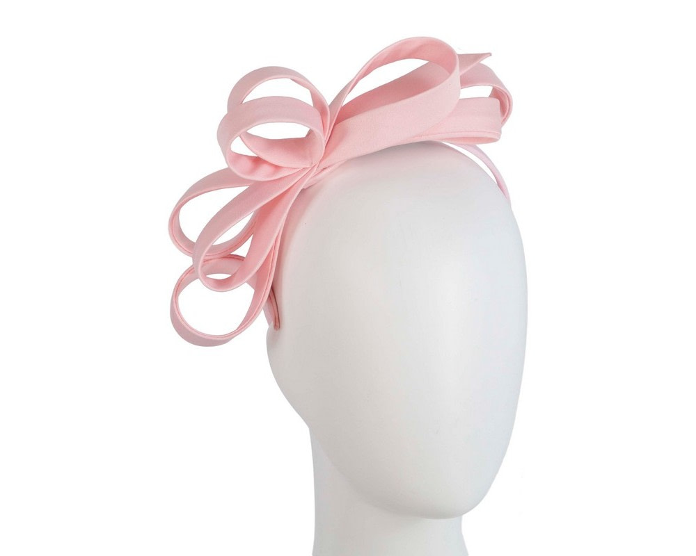 Pink bow racing fascinator by Max Alexander MA863 - Hats From OZ