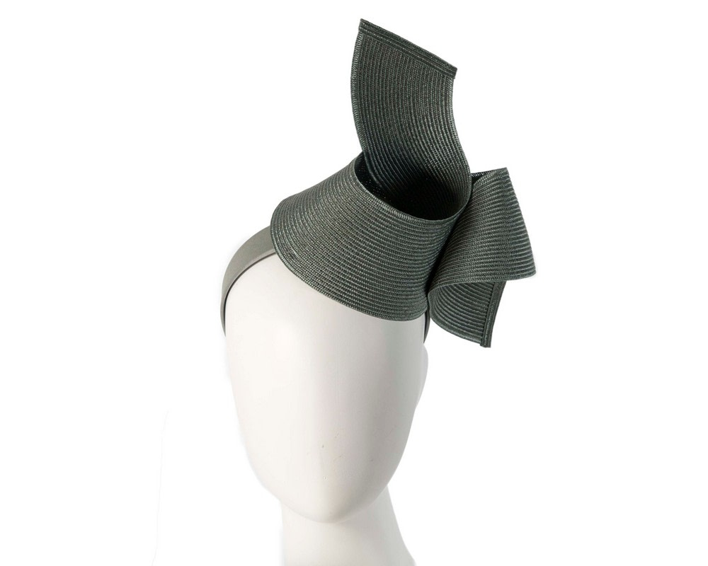 Modern olive fascinator by Max Alexander - Hats From OZ