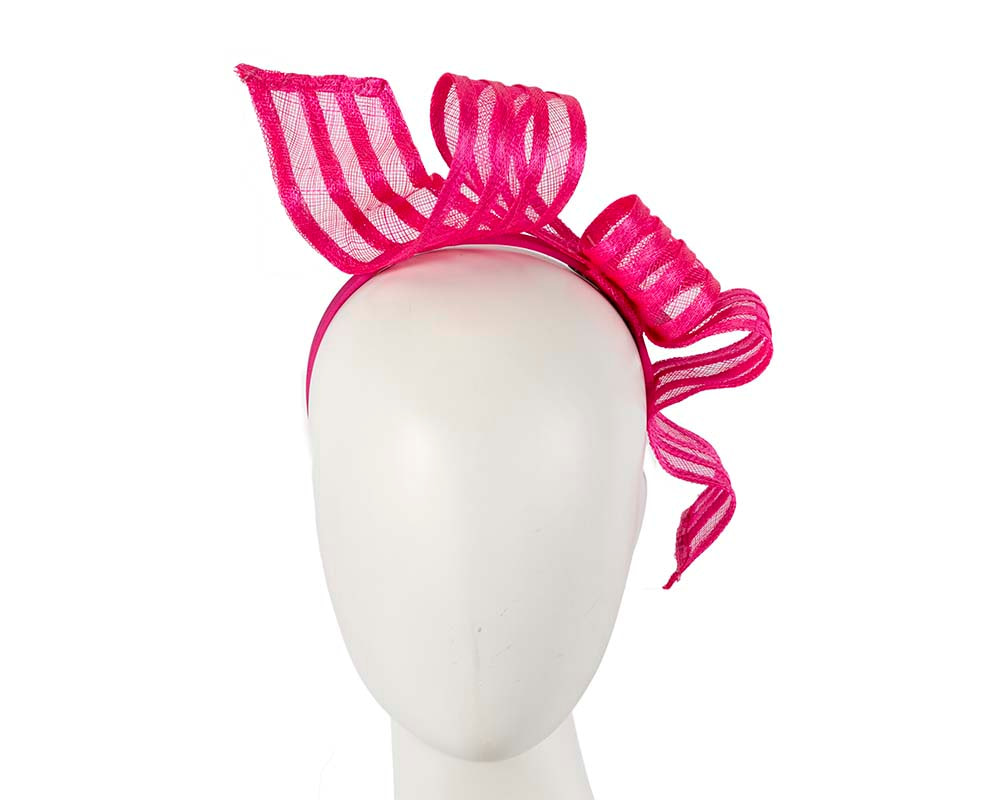 Stylish fuchsia racing fascinator by Max Alexander - Hats From OZ