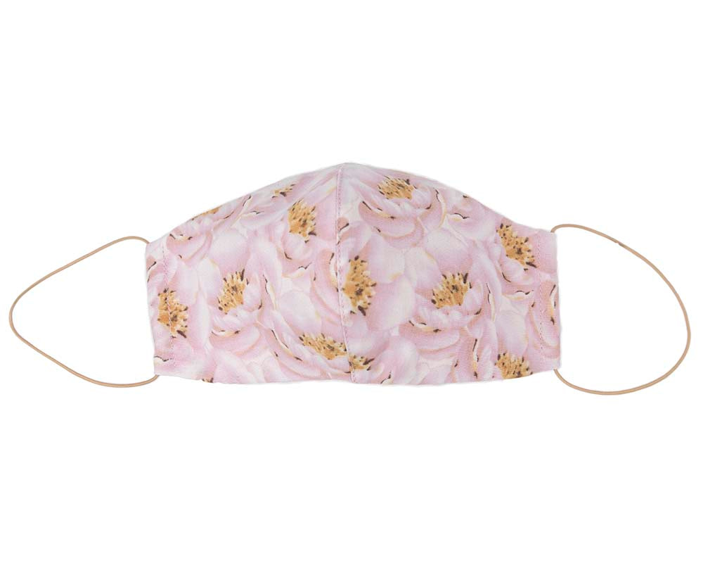 Comfortable re-usable cotton face mask magnolia flowers - Hats From OZ