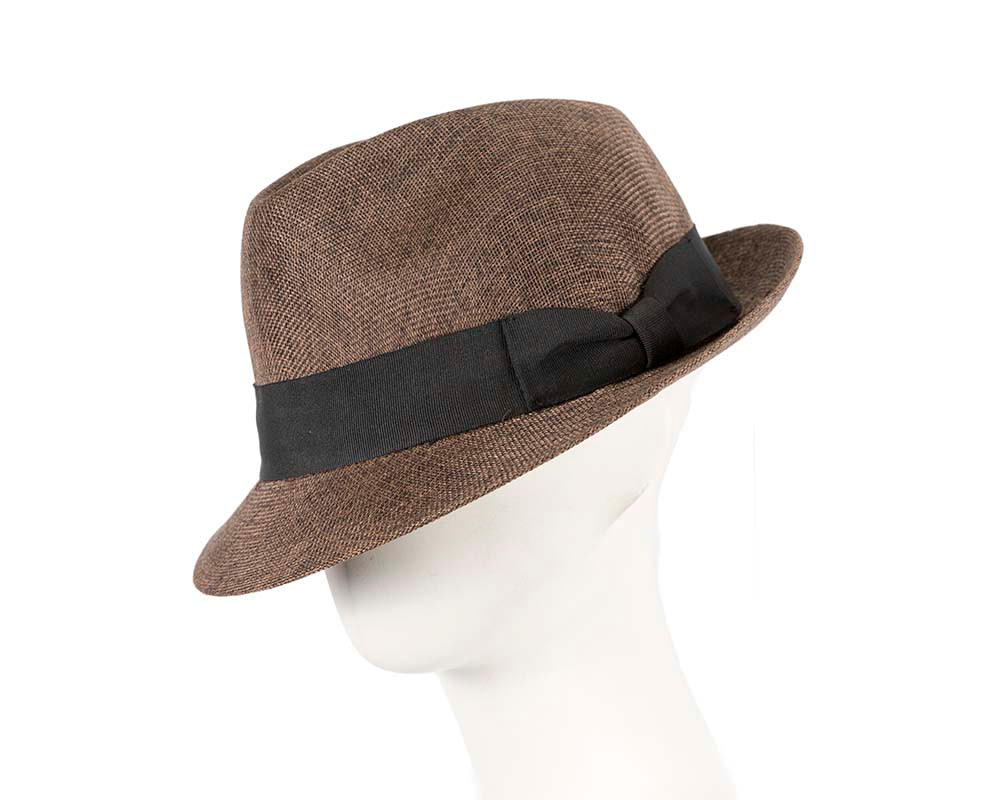 Brown Fedora Homburg Hat - Hats From OZ