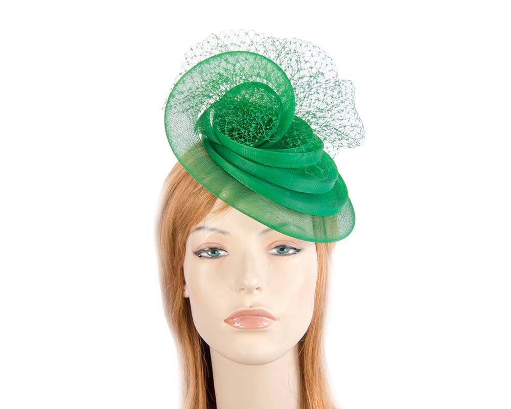 Green custom made Mother of the Bride Cocktail Hat - Hats From OZ