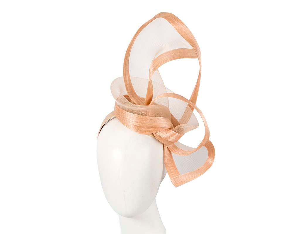 Nude edgy racing fascinator by Fillies Collection - Hats From OZ