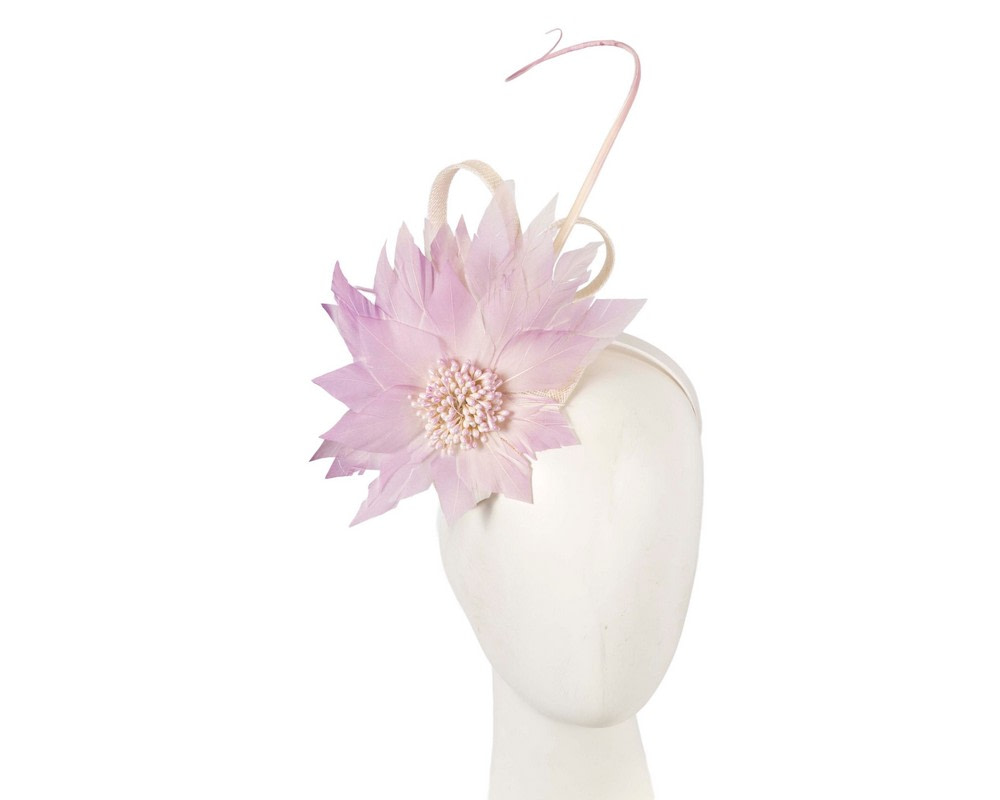 Lilac feather flower fascinator by Max Alexander - Hats From OZ