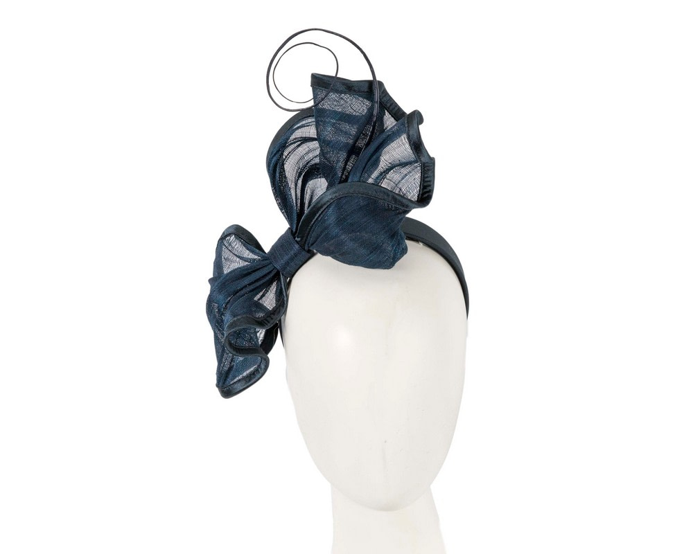 Navy racing fascinator by Fillies Collection S261 - Hats From OZ