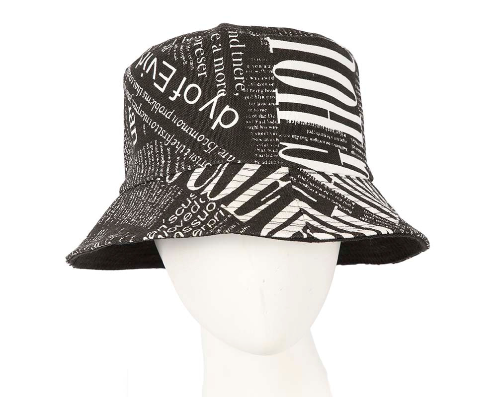 Black and white bucket hat - Hats From OZ