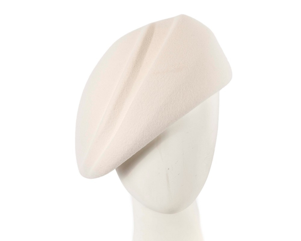 Cream winter felt beret by Max Alexander - Hats From OZ