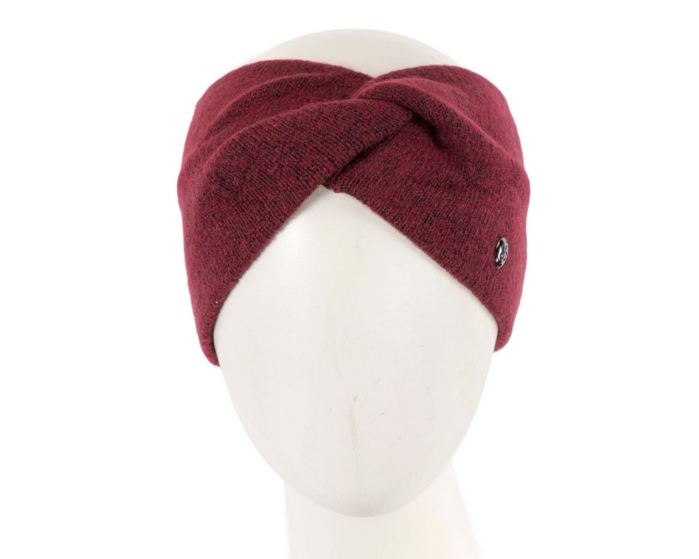 Burgundy European Made woolen headband - Hats From OZ