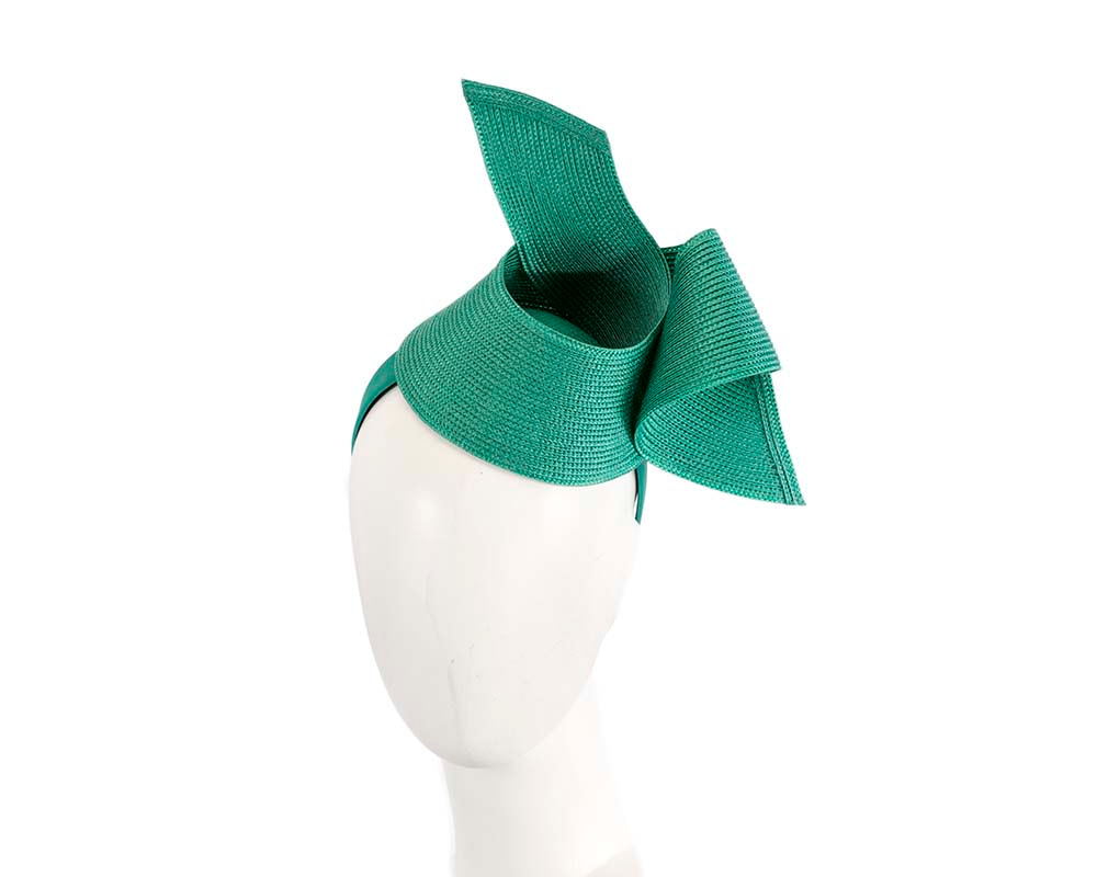 Modern teal fascinator by Max Alexander - Hats From OZ