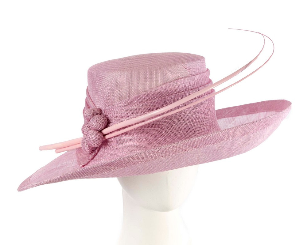 Wide brim lilac ladies fashion sinamay hat - Hats From OZ