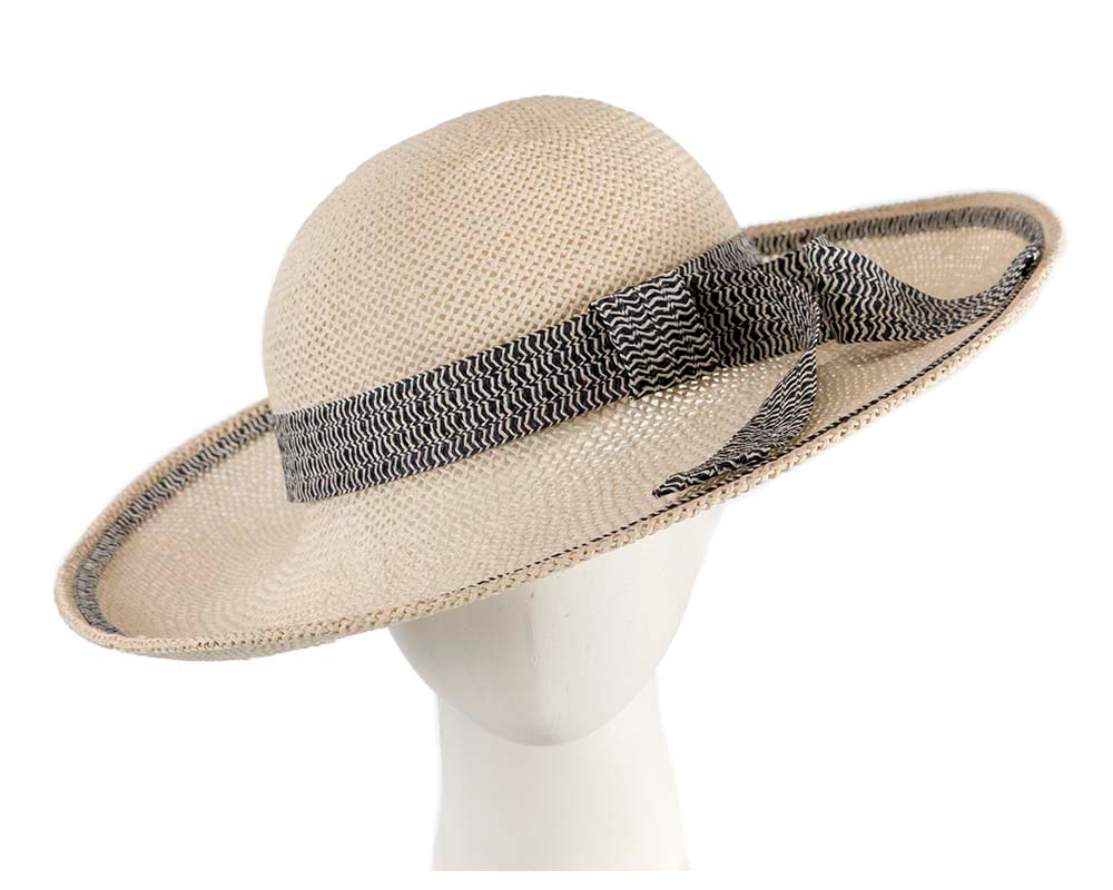 Wide brim summer racing hat by Cupids Millinery - Hats From OZ