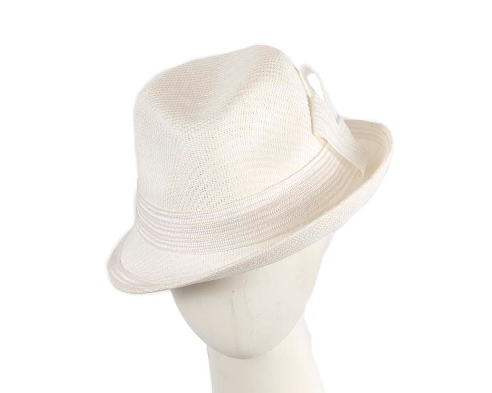 White ladies trilby hat by Max Alexander CU557 - Hats From OZ