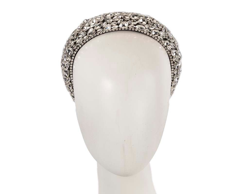 White crystal headband by Cupids Millinery - Hats From OZ