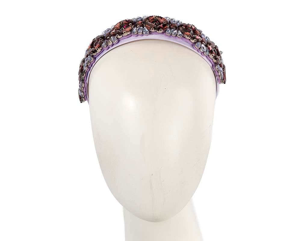 Lilac crystal headband by Cupids Millinery - Hats From OZ