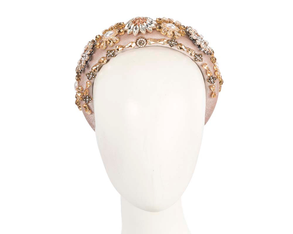 Nude fascinator headband jewelry fascinator - Hats From OZ