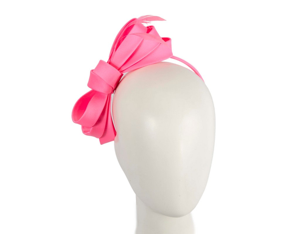 Hot pink bow racing fascinator by Max Alexander - Hats From OZ