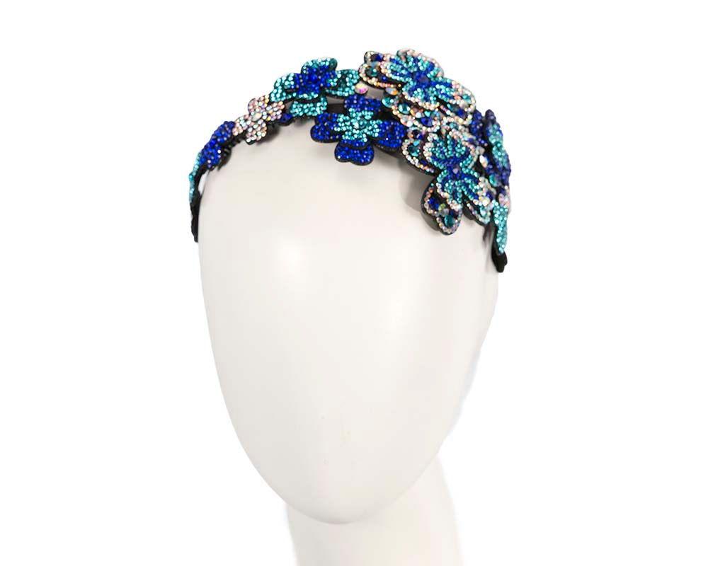 Crystals fascinator headband by Max Alexander CU625BL - Hats From OZ