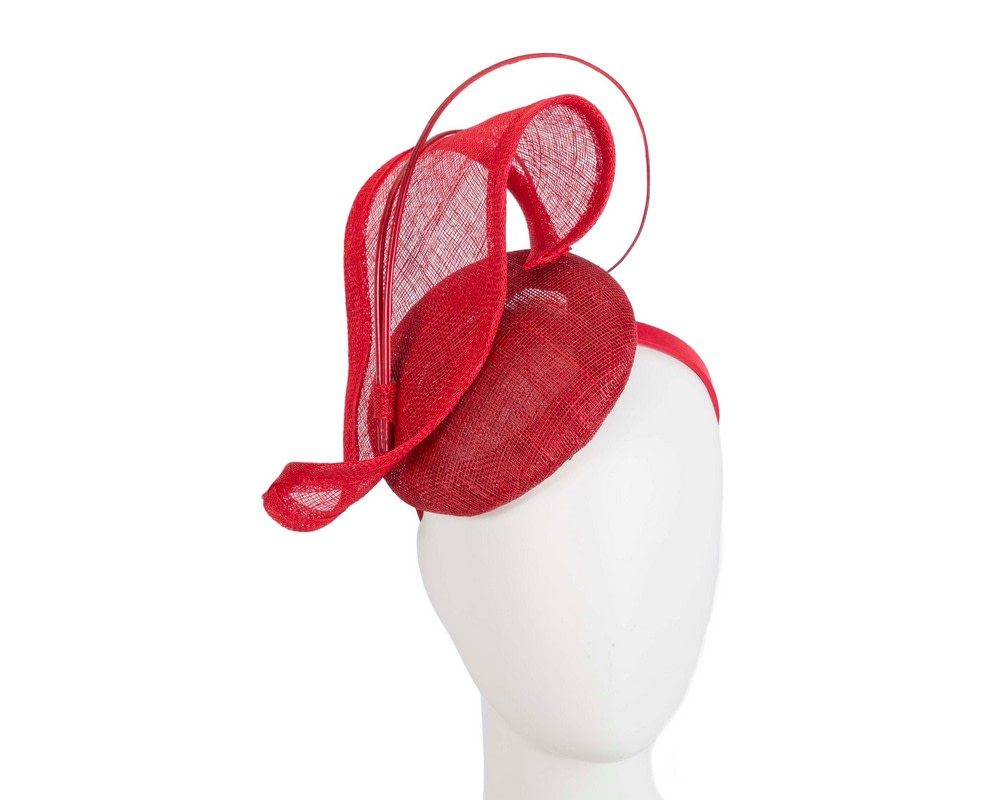 Designers red racing fascinator by Max Alexander MA835 - Hats From OZ