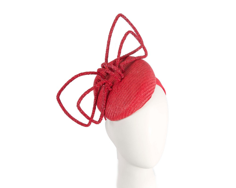 Red designers racing fascinator by Fillies Collection S211 - Hats From OZ